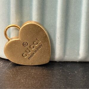 Gucci Gold Heart Pendant Necklace